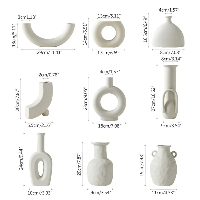 Larana Home™ Ceramic Vase Home Decoration Ornaments